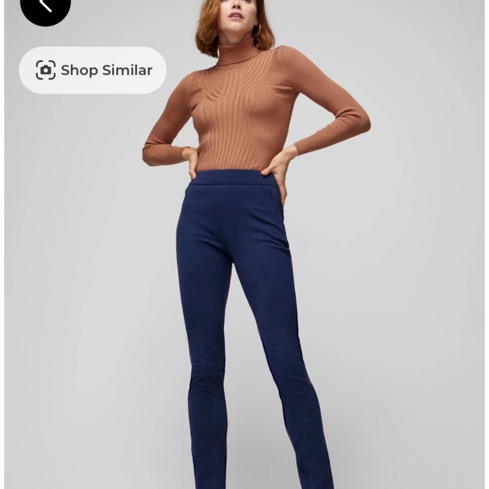 WHBM Luxe Stretch Skinny Pant in Officer Blue Size 2 NWT